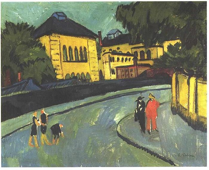 Ernst Ludwig Kirchner Dresden-Friedrichstadt oil painting picture